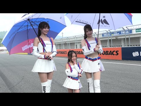 【 松田蘭さん / 阿比留あんなさん  レースクイーン  /  IIMORI  Team Hitotsuyama /】Fuji1 GP グリッドウォーク 2024.08.12