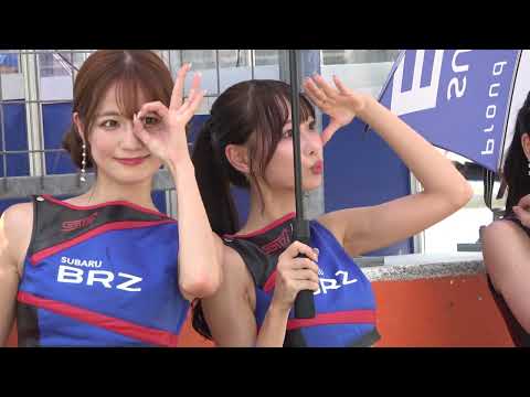 2024 SUPER GT Rd.4 FUJI #61 青山水咲 楠木絢 一ノ瀬のこ 桜田莉奈 SUBARU BRZ GT GALS BREEZE 決勝日ピットウォーク レースクイーン 4K